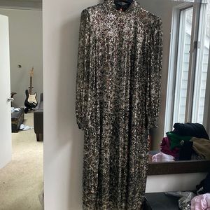 Zara sequin midi dress